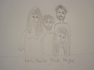 Charlie, Kaylee, Mom, Dad